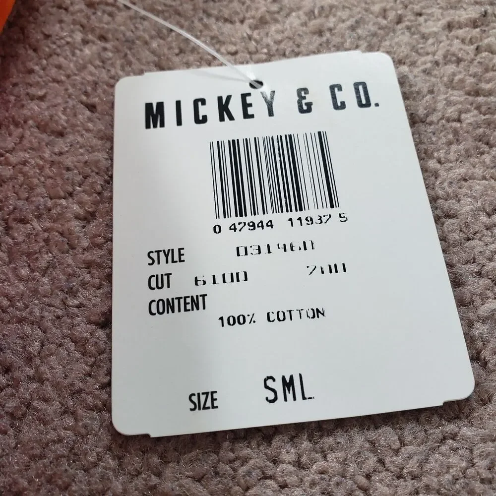 Rare Vintage 80s Mickey And Co Nwt Girls Shorts Elastic Waist Cotton Size S/4